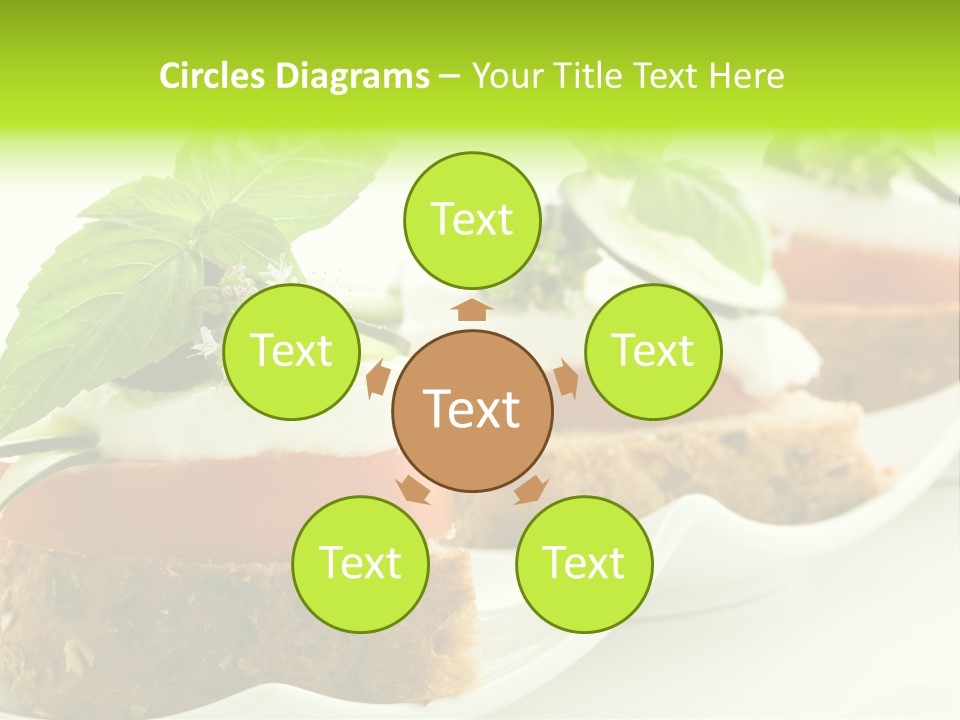 Fast Food Canap Appetizers PowerPoint Template