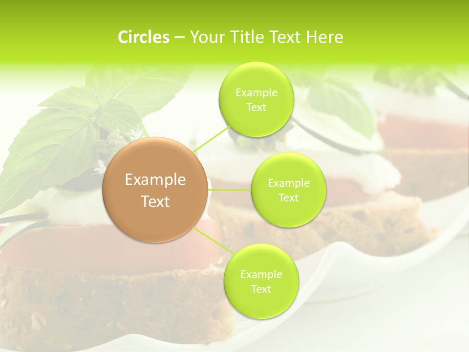 Fast Food Canap Appetizers PowerPoint Template