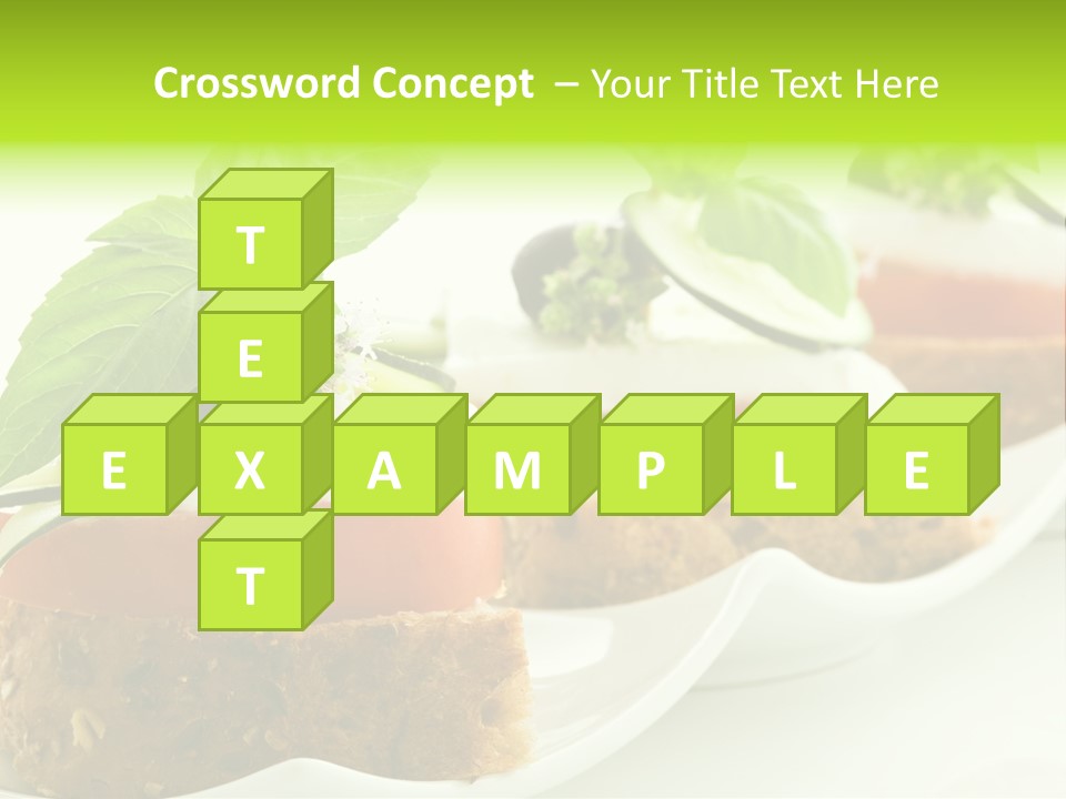 Fast Food Canap Appetizers PowerPoint Template