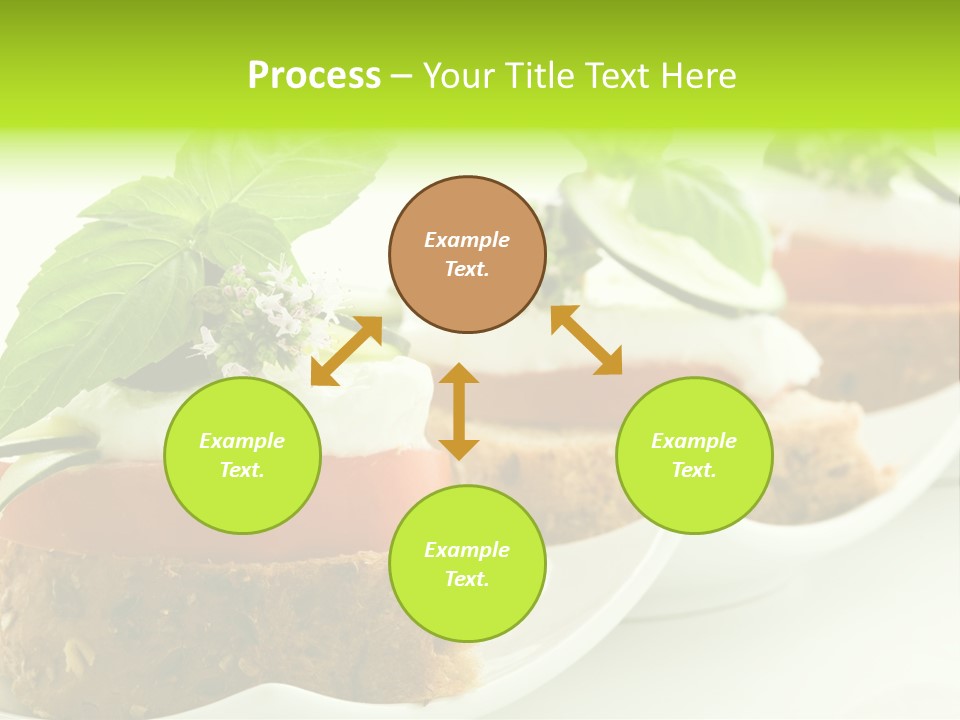 Fast Food Canap Appetizers PowerPoint Template