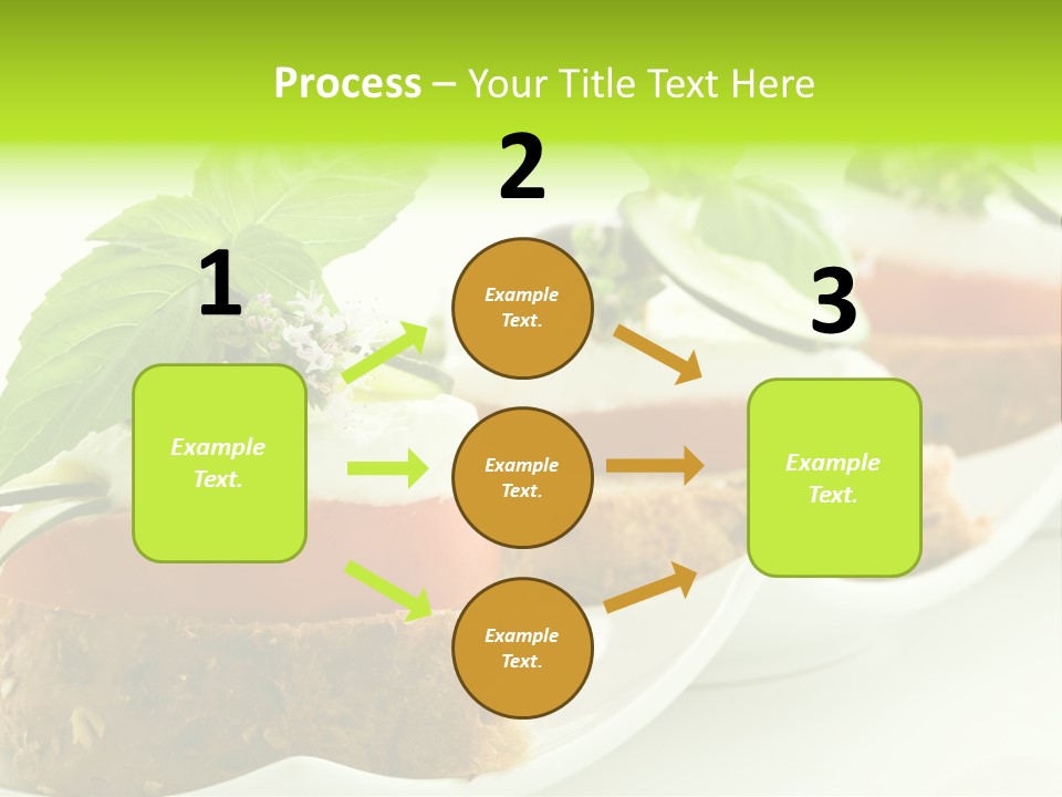Fast Food Canap Appetizers PowerPoint Template