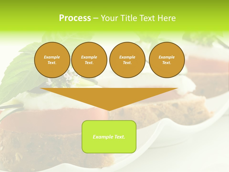 Fast Food Canap Appetizers PowerPoint Template
