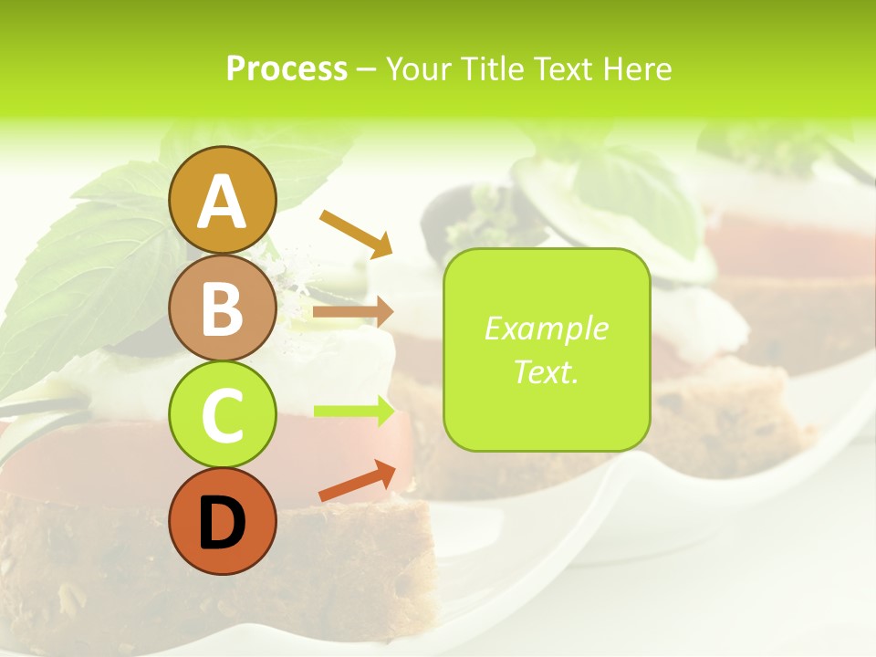 Fast Food Canap Appetizers PowerPoint Template