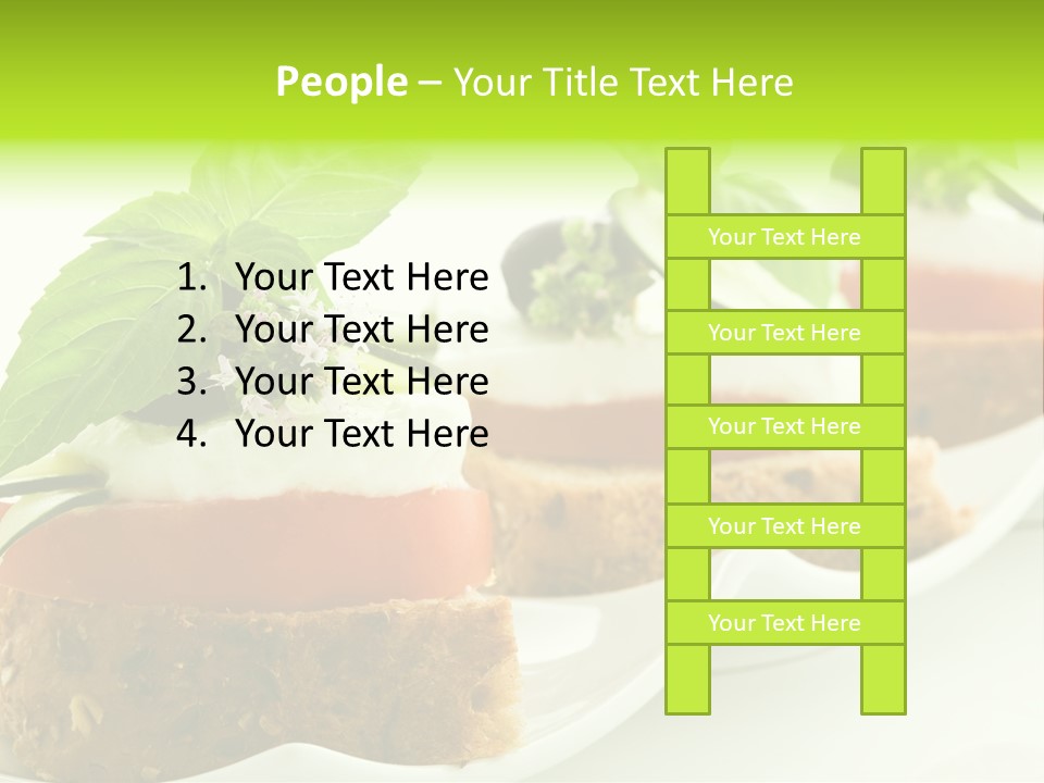 Fast Food Canap Appetizers PowerPoint Template
