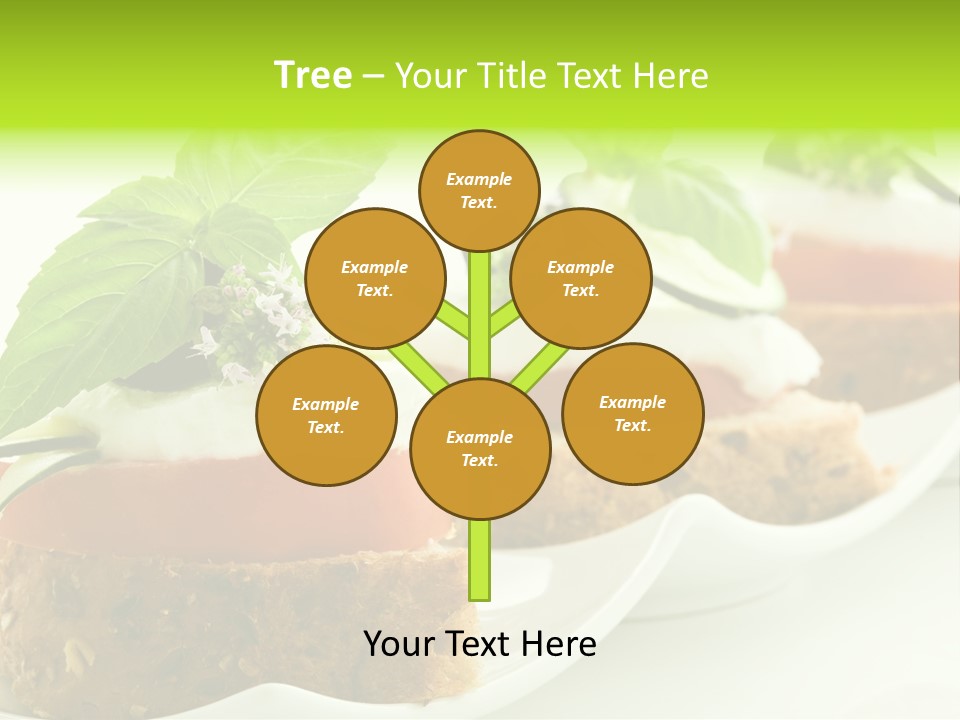 Fast Food Canap Appetizers PowerPoint Template