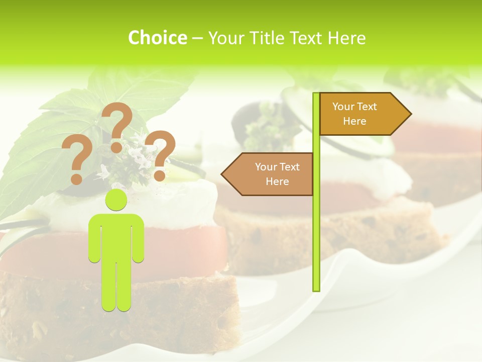 Fast Food Canap Appetizers PowerPoint Template