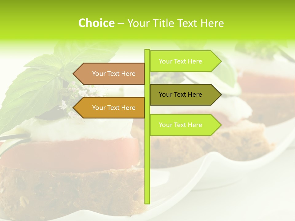 Fast Food Canap Appetizers PowerPoint Template