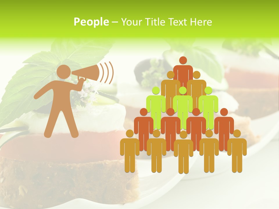 Fast Food Canap Appetizers PowerPoint Template