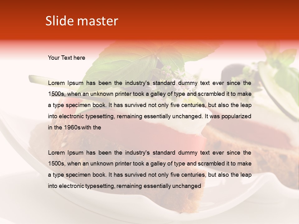 Light Cuisine Hardy Creative PowerPoint Template