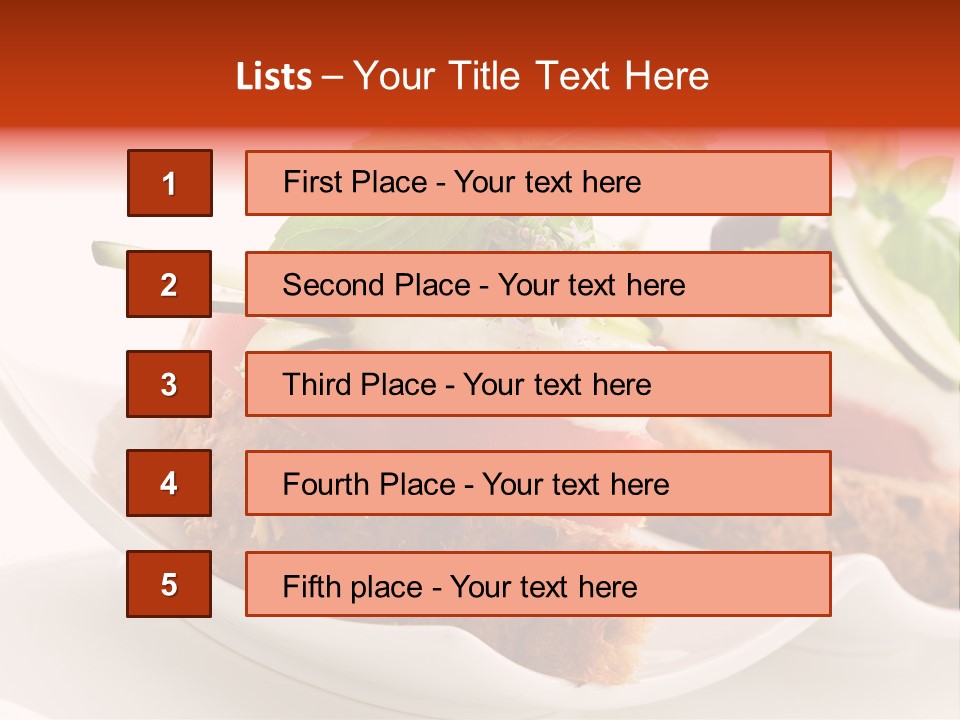 Light Cuisine Hardy Creative PowerPoint Template