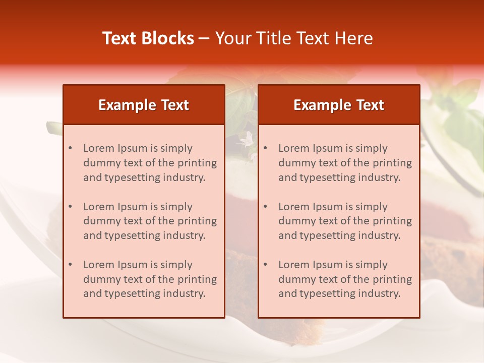 Light Cuisine Hardy Creative PowerPoint Template