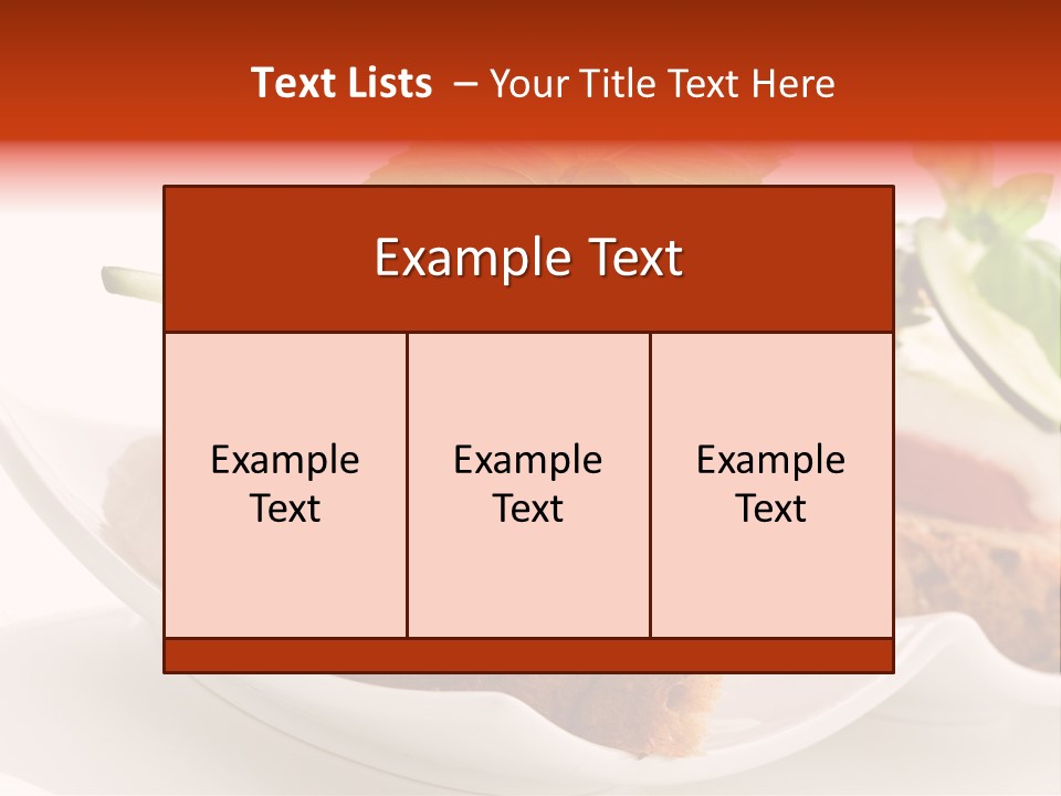 Light Cuisine Hardy Creative PowerPoint Template
