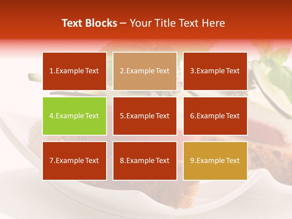 Light Cuisine Hardy Creative PowerPoint Template