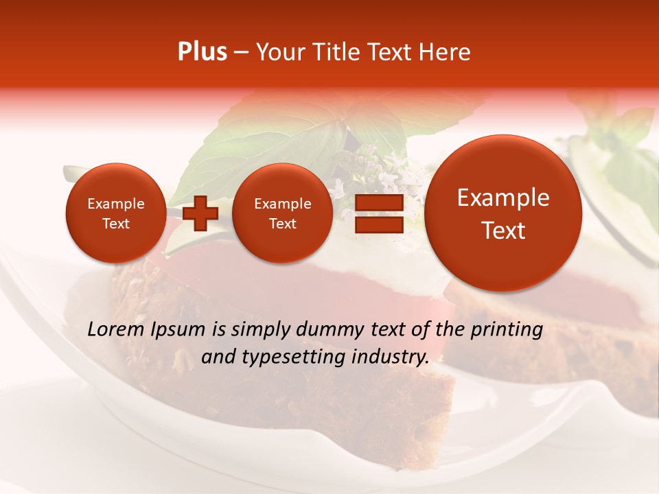 Light Cuisine Hardy Creative PowerPoint Template