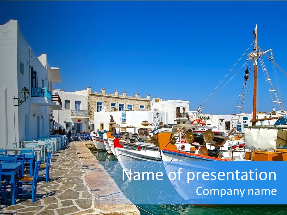 Sun Vacation Greece PowerPoint Template