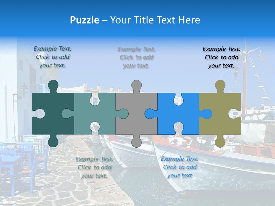Sun Vacation Greece PowerPoint Template