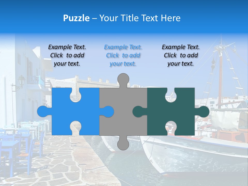 Sun Vacation Greece PowerPoint Template