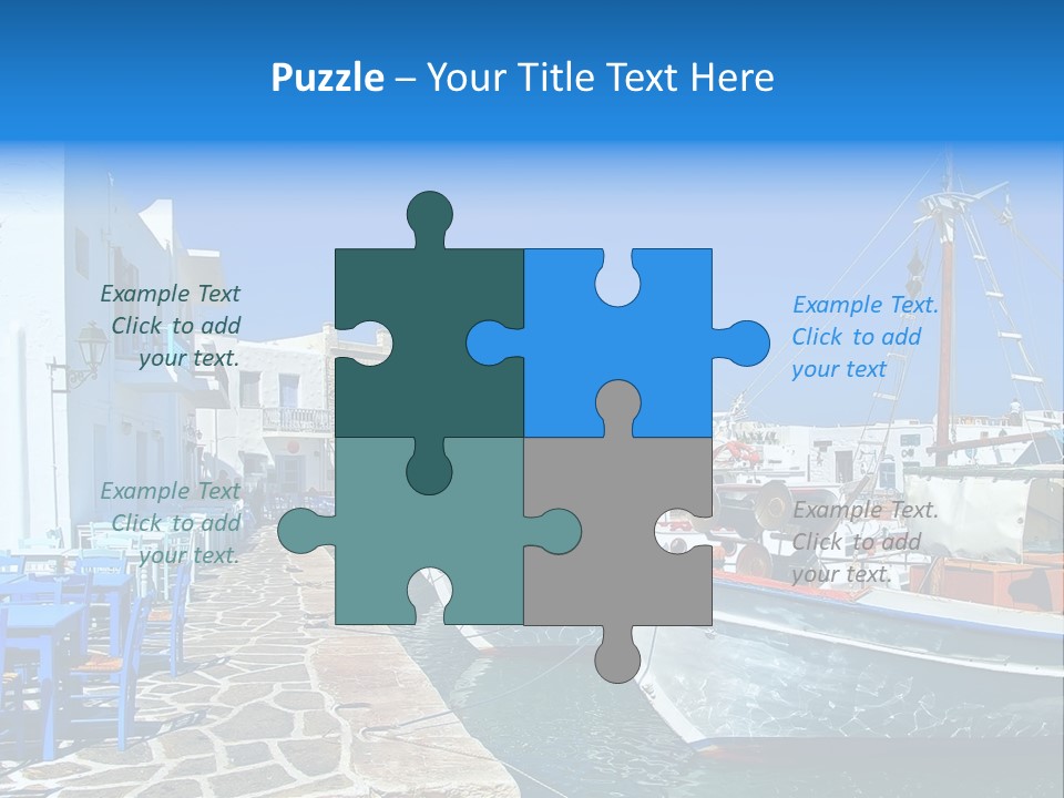 Sun Vacation Greece PowerPoint Template