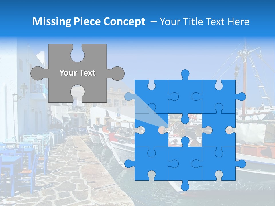 Sun Vacation Greece PowerPoint Template