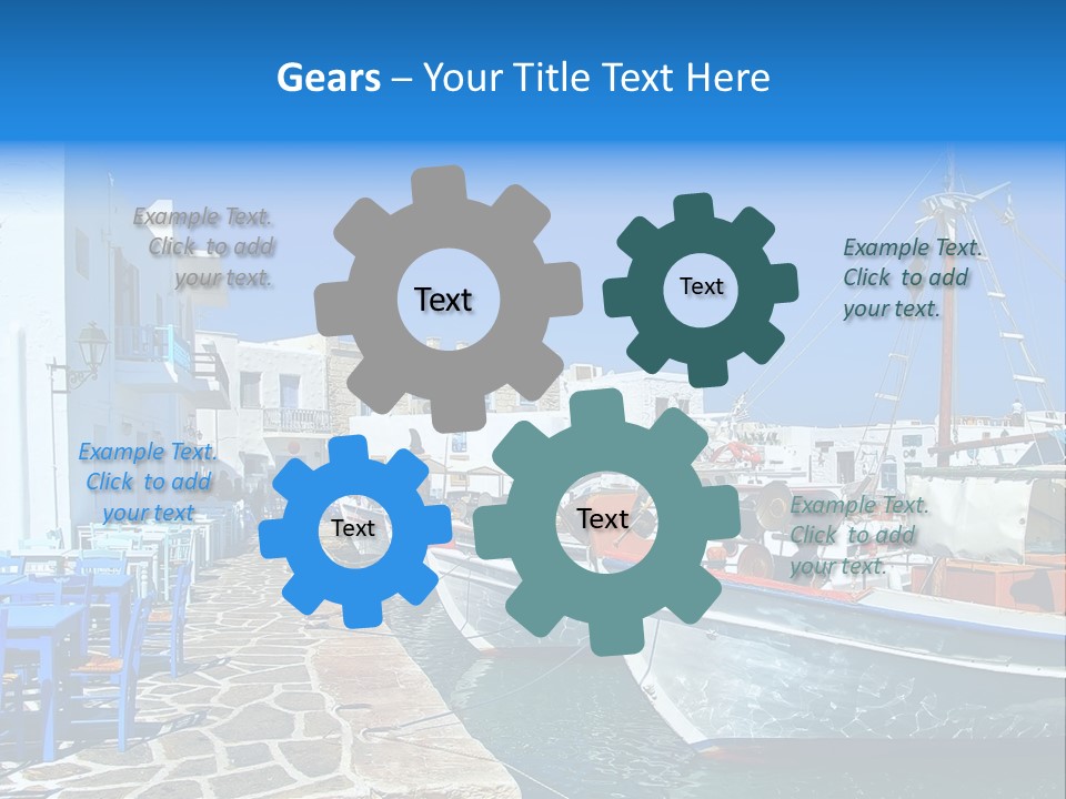 Sun Vacation Greece PowerPoint Template