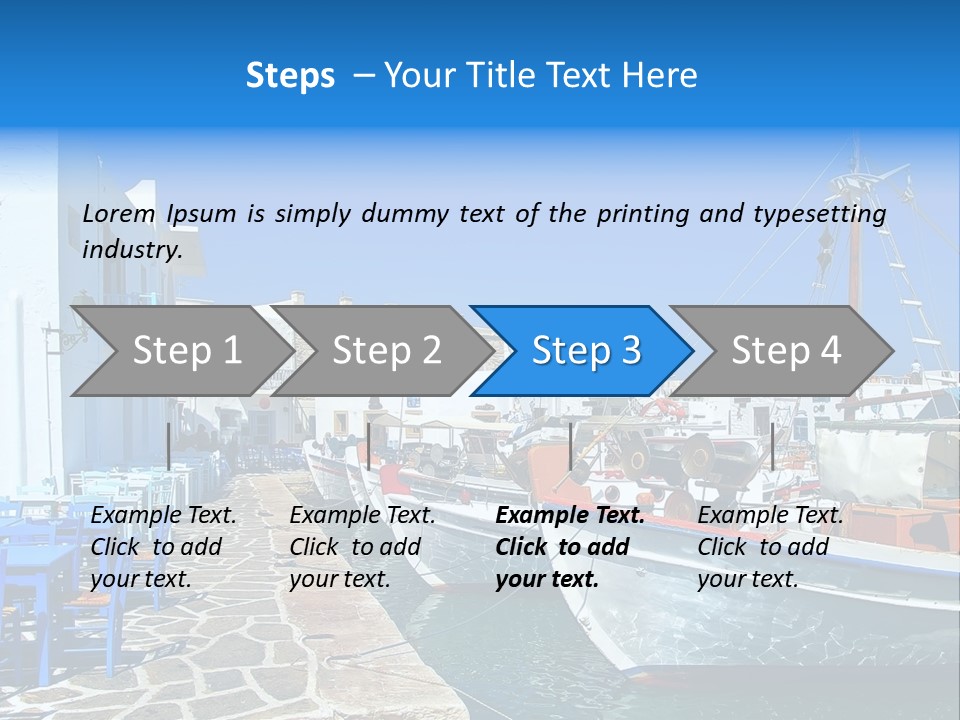 Sun Vacation Greece PowerPoint Template