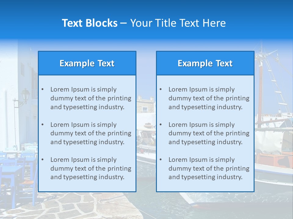 Sun Vacation Greece PowerPoint Template