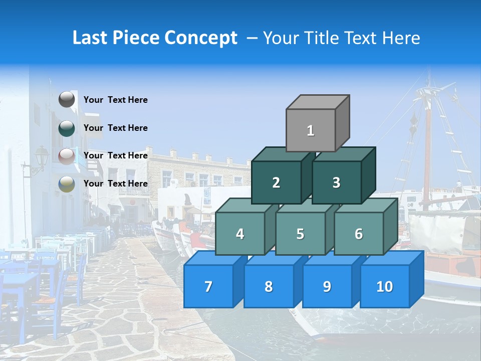 Sun Vacation Greece PowerPoint Template