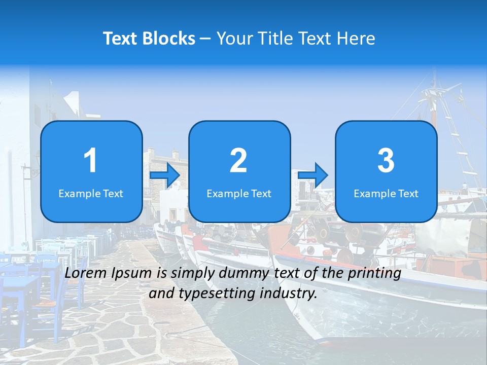 Sun Vacation Greece PowerPoint Template
