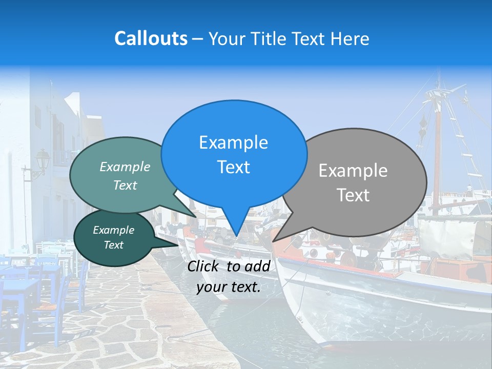 Sun Vacation Greece PowerPoint Template