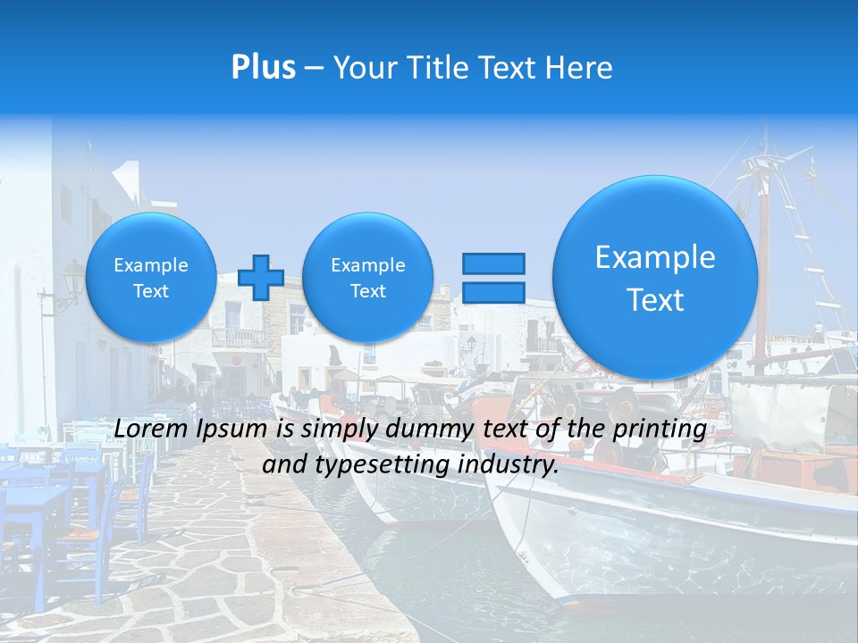 Sun Vacation Greece PowerPoint Template