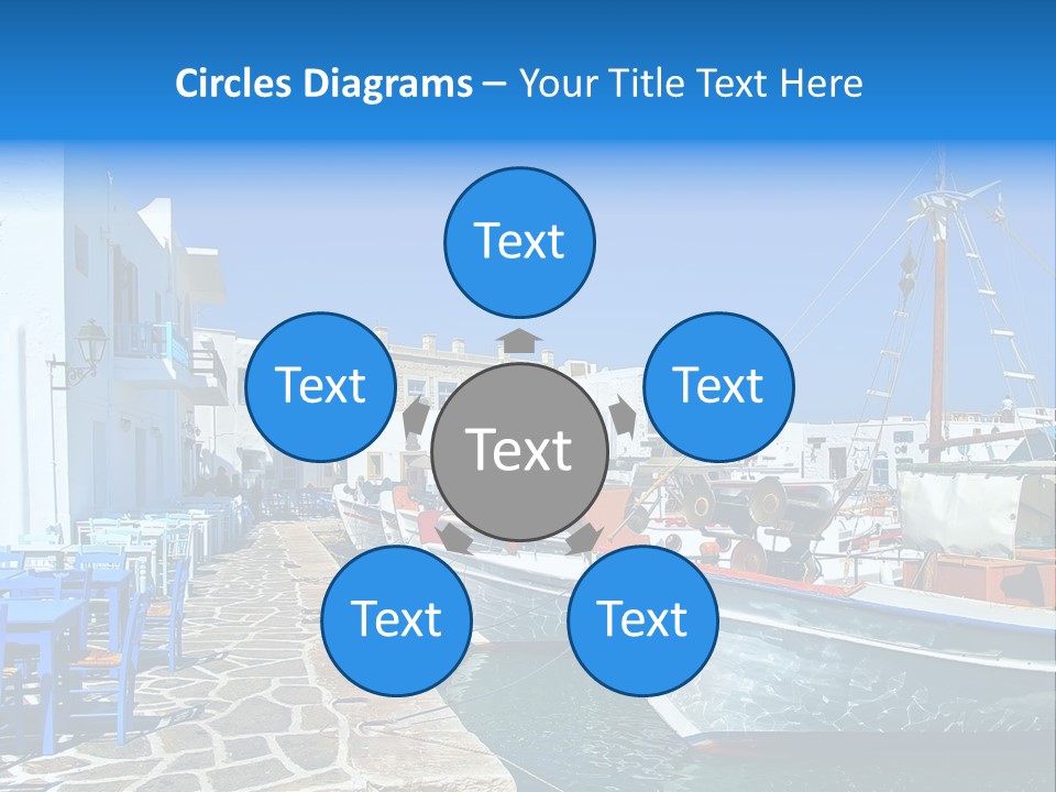 Sun Vacation Greece PowerPoint Template