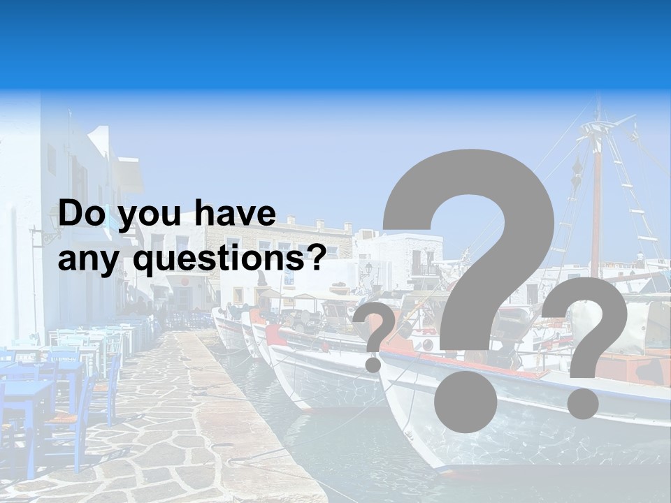 Sun Vacation Greece PowerPoint Template