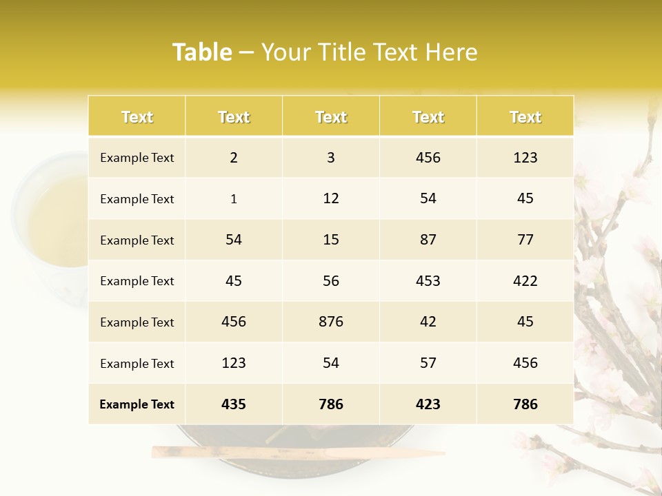 Sugary Meal Japan PowerPoint Template