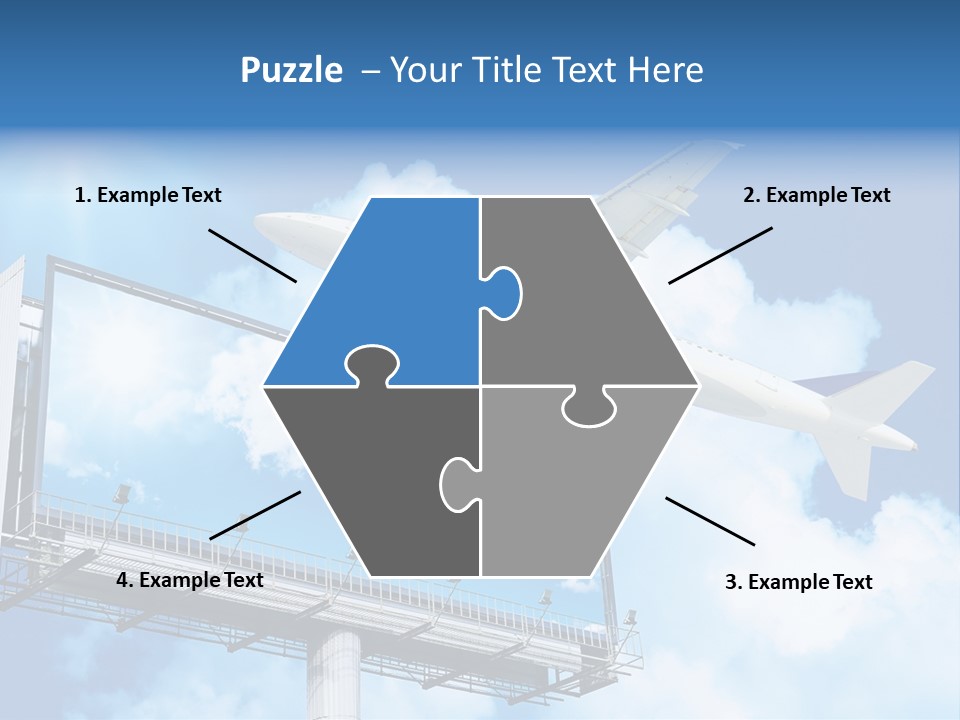 Yellow Blue Canvas PowerPoint Template