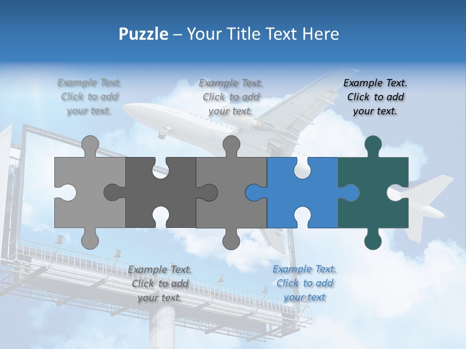 Yellow Blue Canvas PowerPoint Template