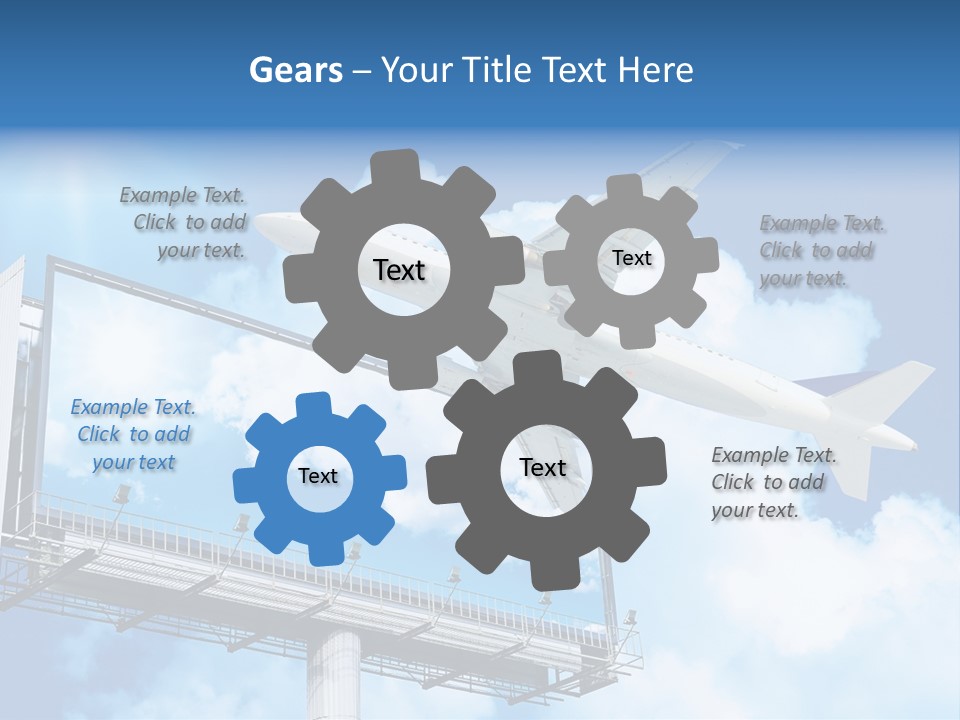 Yellow Blue Canvas PowerPoint Template