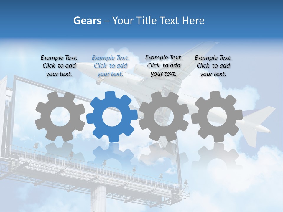 Yellow Blue Canvas PowerPoint Template