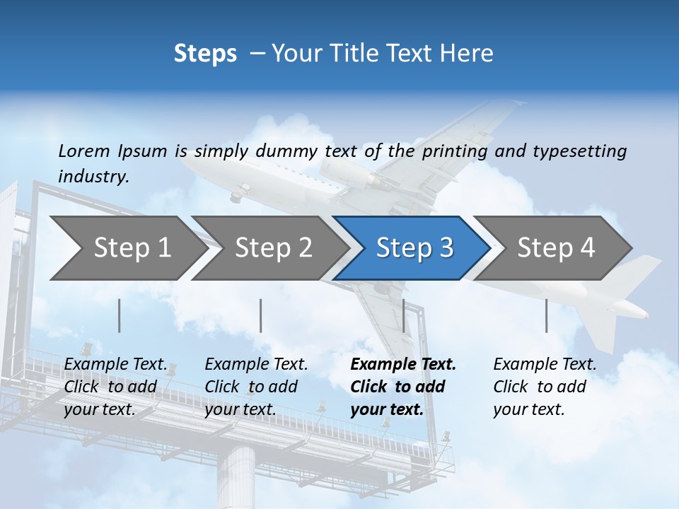 Yellow Blue Canvas PowerPoint Template