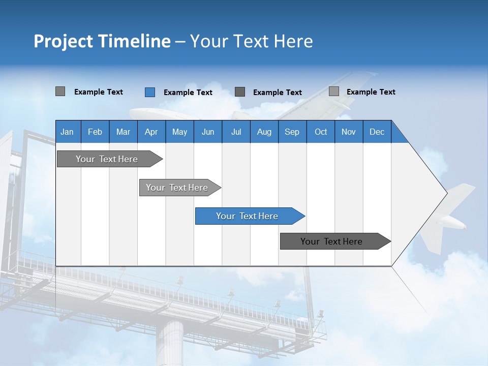 Yellow Blue Canvas PowerPoint Template