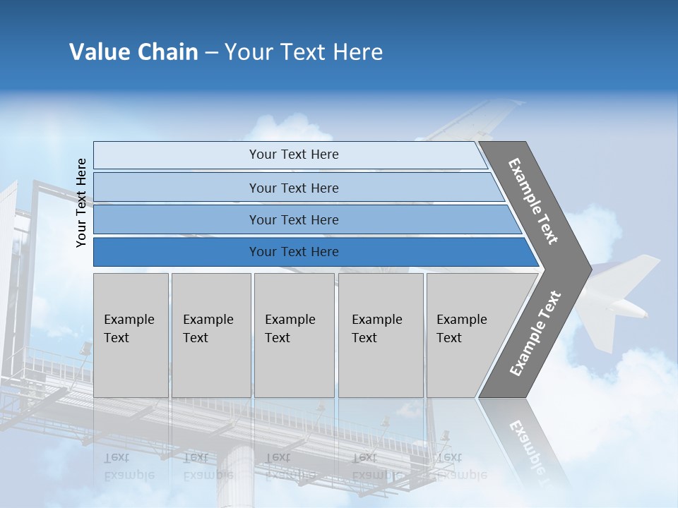 Yellow Blue Canvas PowerPoint Template