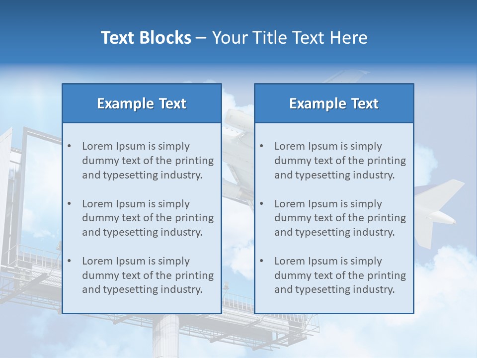 Yellow Blue Canvas PowerPoint Template