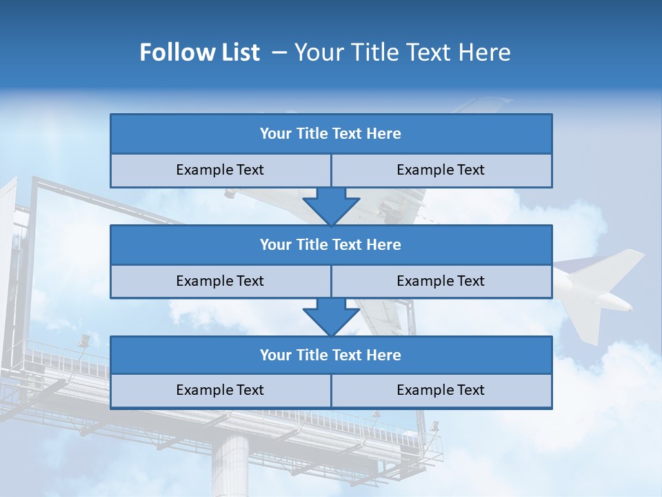 Yellow Blue Canvas PowerPoint Template