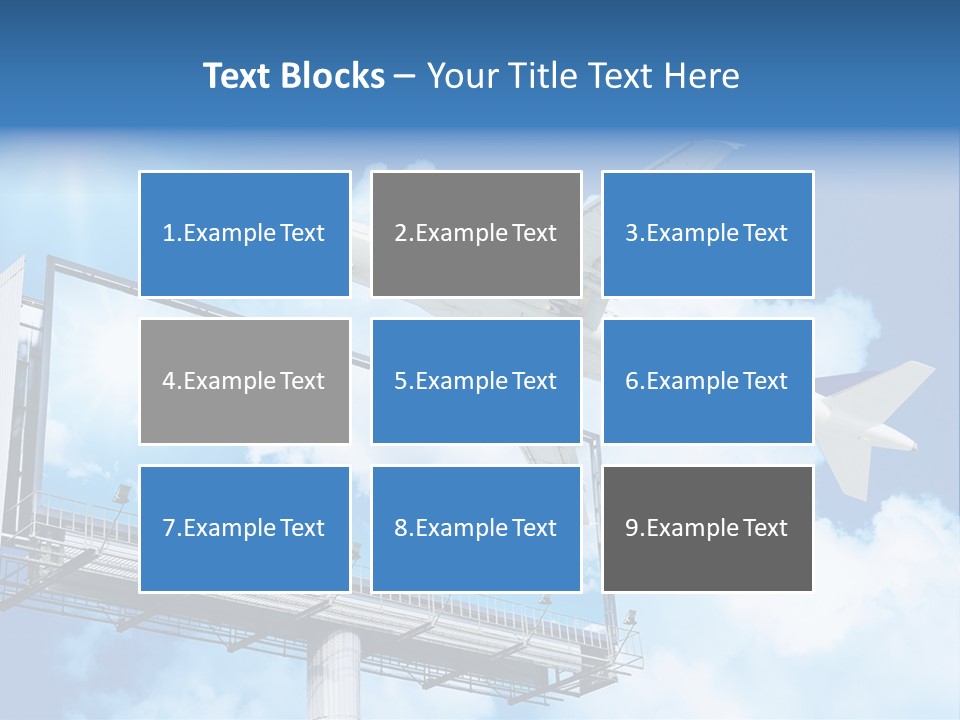 Yellow Blue Canvas PowerPoint Template