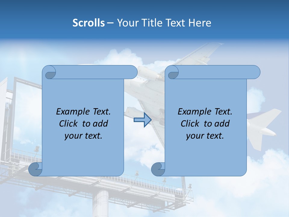 Yellow Blue Canvas PowerPoint Template