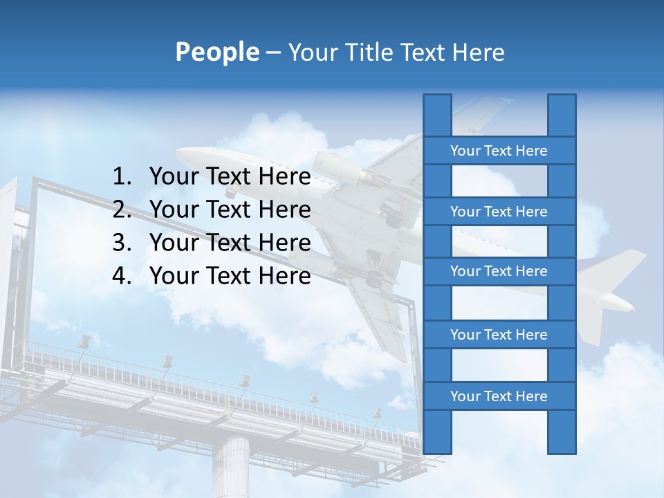 Yellow Blue Canvas PowerPoint Template