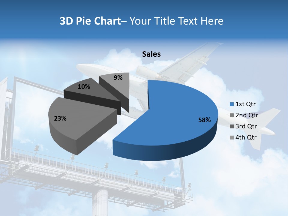 Yellow Blue Canvas PowerPoint Template