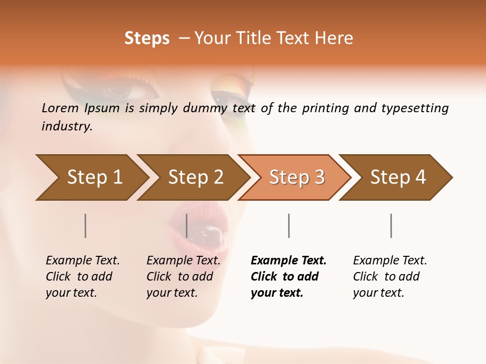 Tasty Fashion Girl PowerPoint Template