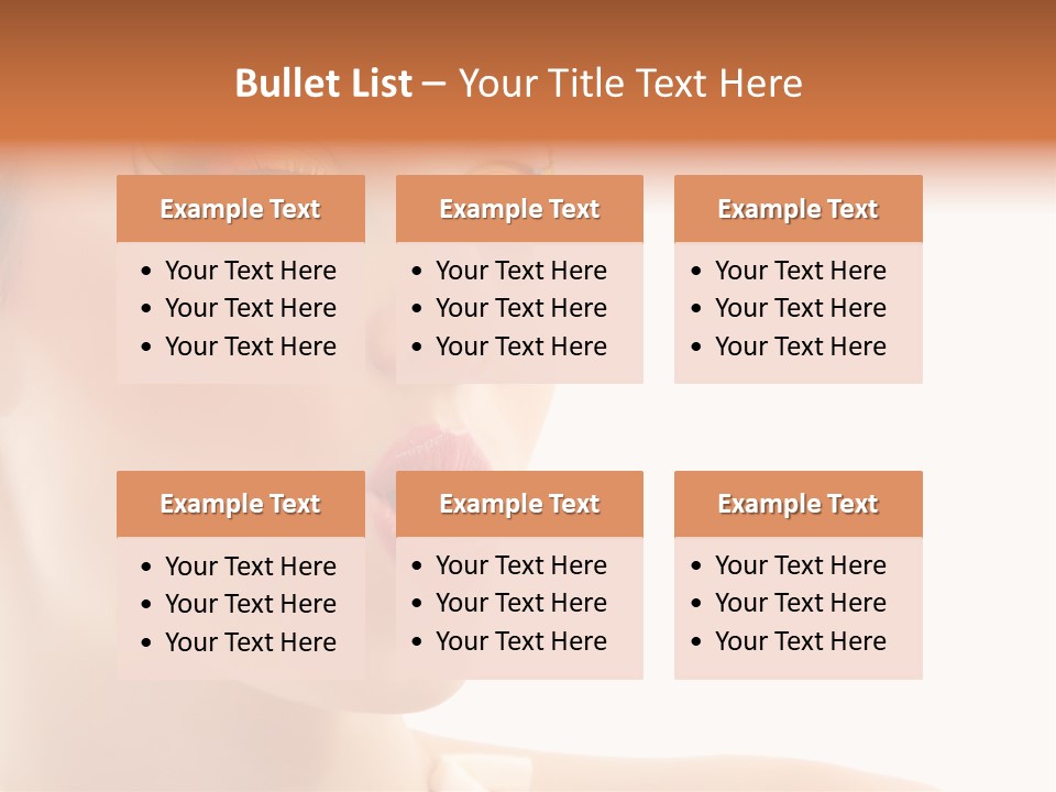 Tasty Fashion Girl PowerPoint Template