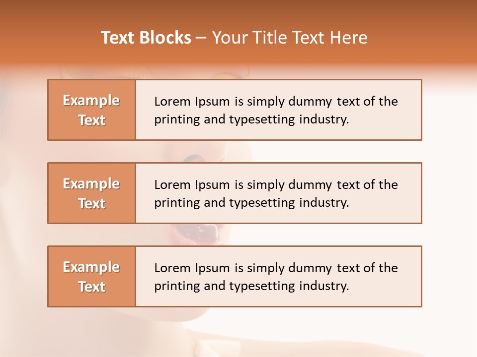 Tasty Fashion Girl PowerPoint Template