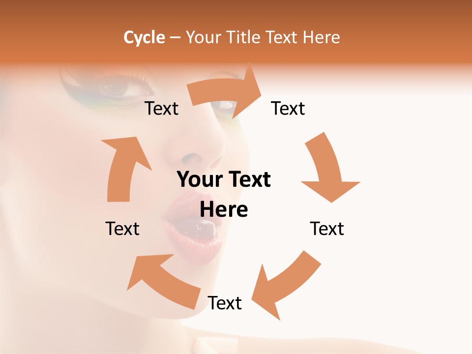 Tasty Fashion Girl PowerPoint Template